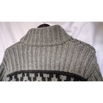 Hollister  West Coast Hand Knit Sweater Aztec Cardigan Chunky Thick Western Photo 5