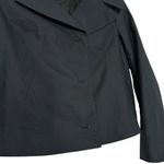 Dries Van Noten  Black Cropped Boxy Fit Blazer Jacket Photo 2