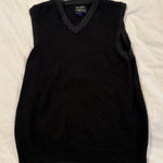 Cashmere Italian Sweater Vest Club Room S Black Photo 0