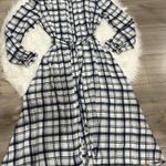 Umgee  Navy and White Checkered Dress Size L Photo 0