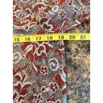 Ganni  Size US 8/10 The Ruched Lace Blouse Burnt Red and White Floral Semi Sheer Photo 7