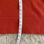 Anthropologie by ‎ Rustic Orange Ribbed Cowl Neck Sweater Women's Small Classic Photo 10