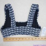 NEW Seea Free People Seea Georgia Surf Top in navy mini chevron, XS Blue Photo 6