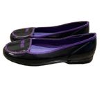 Esprit Black Purple Rubber Rain Flats Loafers Womens Sz 9 Slip-on Shoes Classic Photo 2