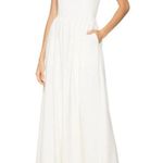 Farm Rio NWT  Stretch Linen Blend Cami Maxi Dress Size S Classic Off White Photo 2