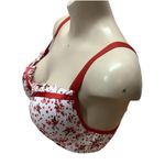 Massam Size Large Floral & Satin Underwire Bra. Made in Brazil. New with Tags Red Photo 2