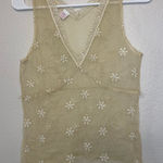 Only Hearts  by Helena Stuart Y2K Cream Floral Lace Sheer Top Size‎ S Photo 0