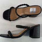 Dolve Vita Braided Block Heel Sandal in Black Size 8‎ Photo 0