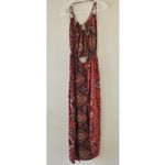 Raga Anthropologie Maxi Dress Women Small  Boho KeyHole Slit Festival Hippie Rave Photo 11