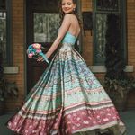 Sherri Hill Boho Two Piece Long Formal Prom Dress Photo 0