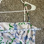 Prabal Gurung Collective Floral Side Ruffle Dress White Blue Formal Spring 10 Photo 9