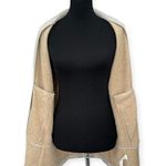 Eileen Fisher | NWT | XXS | Cotton Terry Two-Way Zip-Front Flight Jacket in Gray Photo 5