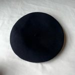 Vintage Wool Beret Hat Black 100% Wool Made in Czech Republic French Style S/M Photo 2