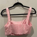 Anthropologie SHOW ME YOUR MUMU X BARBIE Striped Pink White Crooped Top Photo 3