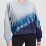 Gap Women’s Tie-Dye Crewneck Sweatshirt Blue pullover Small Lounge Casual Photo 0