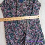 Allison Joy floral spaghetti adjustable strap ruched dress, size L Photo 6