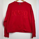 XOXO Tokyo Red Sweatshirt Boxy oversized fit Size XL Photo 0