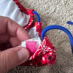 OP USA Patriotic Red Paisley Itty Bitty Bikini Top Junior’s Size Medium / 7 - 9 Photo 3