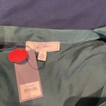 Libby Edelman  women's L Satin Ruffle Blouse Tunic Bare Shoulder top Photo 4