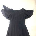 Social Bridemade v neck maxi dress front slit Sz 6 Gray Photo 5