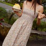 Nation Ltd Embry Dress Floral Dear Abby Smocked Midi Womens Size XL Photo 0