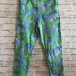Gretchen Scott blue and green floral cotton/spandex ankle pants XS Photo 0