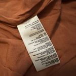 Anthropologie  Faux Suede Skirt Pinafore Brown Overalls Size 2 Photo 3