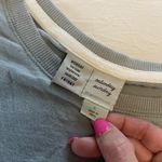 Anthropologie Saturday Sunday Anthro Cropped Green Striped Tshirt Tee Shirt Small Photo 4