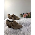 Dr. Scholls 11M Cheer Lace-up Comfort Ankle Boots Tan Stucco Perforated design Photo 1
