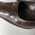 Coach  All Leather Brown Made in Italy Pumps Square Toe Size 6.5B Photo 9
