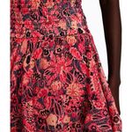 ALC Frank NEW ALC Vera Ruffled Floral Mini Skirt Pink Floral Gold High-Waist Rise Smocked Photo 3