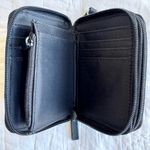 No Boundaries  Y2K Black Angel Blue Bead Zip Around Coin Bill Womens Wallet Photo 6