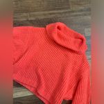 Pilcro and the Letterpress Pilcro Anthropolgie chunky knit alpaca & angora coral sweater Xs 198$ fall knit Photo 8