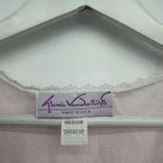 Gloria Vanderbilt  Vintage Light Pink Housecoat Pajama Dress Size Med Coquette Photo 5