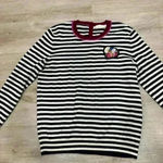Tory Burch Iberia π―% Cashmere Embellished Sweater size large Photo 1