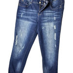 Ymi  Wannabettabutt Dark Wash Distressed Style Jeans Sz 11 Photo 0