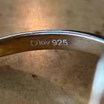 Polki Moissanite Ruby Sterling Silver Ring Size 9 Gold Photo 5