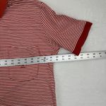Valentino Jeans Red Stripe Short Sleeve Collared Polo Shirt Made in Italy M READ Size M Photo 1