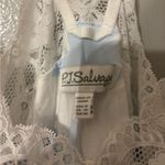 PJ Salvage Butterfly Lace Tank Medium Blue Photo 2