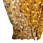 Sonoma  Women Skirt XL Mustard Floral Asymmetrical Wrap Boho Cottagecore Whimsy Photo 5