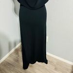 ZARA  Bloggers Fav Black Prom Elegant Open Back Fluid Neck Knit Maxi Dress Sz L Photo 11