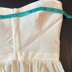 Parker Ivory Penelope Silk Strapless Bustier Peplum Top Photo 7