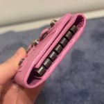 Balenciaga Pink Leather Key Holder Photo 3