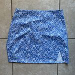 Romwe Blue Floral Skirt Photo 0