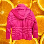 Calvin Klein  Puffer Jacket Hooded Full Zip Red Women's Size M Photo 5