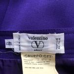 Valentino Garavani Valentino Miss V Italy Purple Lana Wool Pencil Skirt Women's Size 46/12 Photo 7
