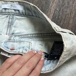 7 For All Mankind  Frayed Denim Skirt Photo 2