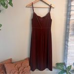REVELRY‎ Skye Velvet Dress Brown Size 10 Photo 4