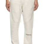 NWT Essentials Fear Of God Essentials Light Oatmeal Sweatpants Size L Gray Size L Photo 0