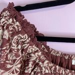 Olivaceous Avery Dress Boho Western Floral Lace Puff Short Sleeve Mini Medium Photo 4